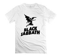 YHXSG Men's Black Sabbath T-Shirt 100% Cotton Retro Apparel