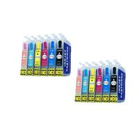 YHykXXztg 1 2 Set IC50 Recarga de Cartucho de Tinta Completo Compatible con Suministros de Impresora G850 G4500 T960 A940 A920 A840S D870 774A 901F 803AW 804AR(2 Set)