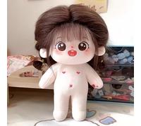 YHYQiFei 20cm Plush Doll with Skeleton,Cute Anime Cotton Dolls,8 Inch,Soft Stuffed Dress Up Doll,Collection Gift (N)