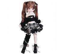 YHYQiFei Muñeca Bjd de 1/4 de 16 pulgadas, muñeca de anime, muñeca SD hecha a mano, figura de acción coleccionable, decoración de escritorio para el hogar y juego de regalo (D)