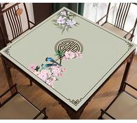 YHYQiFei Tapete Mahjong de 31.5 x 31.5 pulgadas, impermeable, antideslizante y resistente a la suciedad, tapete de mesa de Mahjong para juego/póquer/mantel (H)