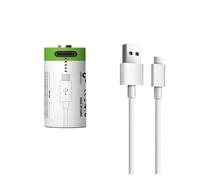 Yhytgbhk 1 Batería y 1 Línea 300mAH 3.7V Cr123a Batería Recargable 17345 con USB
