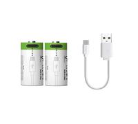 Yhytgbhk 2 baterías y 1 línea 700mAH 3.7V CR123A batería Recargable 17345 con USB