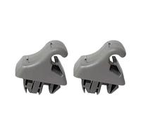 yhyttr 1 soporte for parasol, Compatible for Pajero V90 MR779704, clip for panel solar, Montero V70, gancho Pinin H60 H70 V60 V80, beige o gris Clip de soporte para parasol(2XGray)
