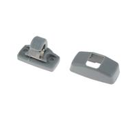 yhyttr 2 ganchos for visera delantera, Compatible for Skoda, Fabia, Octavia, Superb 3B0857561B, remaches, soporte for panel de protección solar. Clip de soporte para parasol