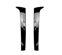 yhyttr Alerón lateral de la ventana trasera del coche, Compatible for Volkswagen, Compatible for VW, Compatible for Touareg, 2011-2017, alerones ABS negros brillantes, accesorios adhesivos Canard divi
