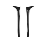 yhyttr Alerón lateral de ventana trasera, Compatible for VW, Compatible for Golf 7 MK7 GT 2014-2018 Tira decorativa del alerón lateral de la ventana trasera(Bright Black)