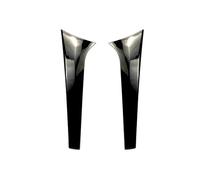 yhyttr Alerón lateral embellecedor de ventana trasera, Compatible for W166, ML GLE Class 2012-2019 ML250 ML350 GLE350, cubierta de puerta trasera negra brillante Tira decorativa del alerón lateral de