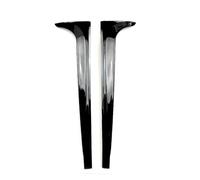 yhyttr Alerón lateral for ventana trasera de coche, Compatible for VW, Compatible for Polo, 1.0TSI 1.0L 2017-2021 MK6 Pre-Facelift ABS, maletero trasero, kit de carrocería negro brillante Tira decorat