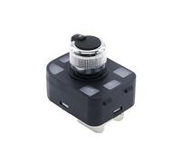 yhyttr Botón de interruptor de espejo retrovisor, Compatible for A3, A4, S4, B6, B7, A6, S6, C6, A8, S8, TT, R8, Q7, RS4, RS6, TTR. Interruptor de perilla de ajuste del espejo del ve