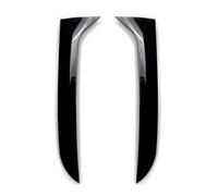 yhyttr Cubierta divisoria de ala de alerón lateral con moldura de ventana trasera, Compatible for Volkswagen, Compatible for Tiguan MK1 2007-2016, Canard de sombra trasera de maletero negro brillante
