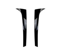 yhyttr Cubierta embellecedora del divisor del ala lateral del alerón de la ventana trasera del coche de 2 piezas, Compatible for Skoda, Karoq 2017-2019, decoración de ABS negro brillante Tira decorati