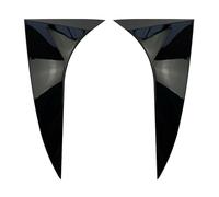 yhyttr Divisores de cubierta de ala lateral del alerón de ventana trasera, Compatible for Ford, Focus Hatchback 2015-2018, kit de carrocería ABS negro brillante Tira decorativa del alerón lateral de l