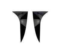 yhyttr Divisores de cubierta de alerón de ventana trasera de coche, Compatible for Ford, Focus Hatchback 2015-2018, kit de carrocería ABS negro brillante, ala lateral Tira decorativa del alerón latera