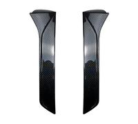 yhyttr Divisores de cubierta lateral del alerón de la ventana trasera, Compatible for SEAT, Leon FR MK3 MK3.5 2013-2021, kit de carrocería Tira decorativa del alerón lateral de la ventana t(Carbon loo