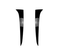 yhyttr Embellecedor de ala del alerón lateral de la ventana trasera del coche, Compatible for Skoda, accesorios negros brillantes KAMIQ Tira decorativa del alerón lateral de la ventana t