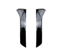 yhyttr Embellecedor de alerón lateral de ventana trasera, Compatible for SEAT, Leon 5F FR MK3 MK3.5 2013-2021, divisor de puerta trasera Tira decorativa del alerón lateral de la ventana t(Glossy Black