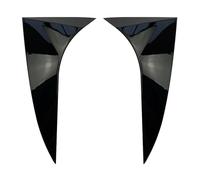 yhyttr Embellecedor de la cubierta decorativa del alerón de la ventana trasera del coche, Compatible for Ford, Focus Hatchback 2014-2018, ala lateral ABS negra brillante Tira decorativa del alerón lat