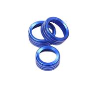 yhyttr Embellecedor de la cubierta del anillo del interruptor del aire acondicionado for Alfa Romeo, Giulia 2017-2020 Tapa del anillo de la perilla del aire acondicionado del vehículo(Blue)