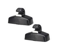 yhyttr Gancho for visera solar, Compatible for VW, Golf 4, GTI, Jetta, A4, Passat B5, B6, Polo 9N, Vento, Gol T4, T5, Beetle, Octavia 2, A5. Clip de soporte para parasol(Black 2pcs)