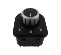 yhyttr Interruptor de espejo lateral, Compatible for VW, Compatible for Golf GTI MK5 MK6 Interruptor de perilla de ajuste del espejo del vehículo