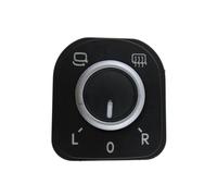 yhyttr Interruptor de espejo lateral, Compatible for VW, Golf GTI MK5 MK6, Jetta MK5 Rabbit 2006-2012 Interruptor de perilla de ajuste del espejo del vehículo