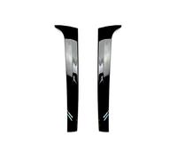 yhyttr Kit de divisores de cubierta de alerón de ventana trasera, Compatible for Volkswagen, Compatible for Touareg, cuerpo negro brillante 2011-2017 Tira decorativa del alerón lateral de la ventana t