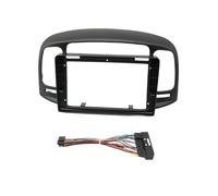 yhyttr Panel Estéreo For Coche, Compatible Con Hyundai, Accent 2008-2011, Radio De 9 Pulgadas 2DIN, Reproductor De Audio, DVD panel del salpicadero de la radio del coche(Frame line-black)