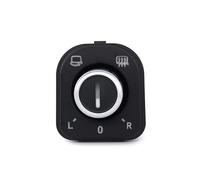 yhyttr Perilla de ajuste del botón del interruptor de control del espejo, Compatible for VW, Compatible for Jetta Golf Mk5 Mk6 Tiguan CC Passat Interruptor de perilla de ajuste del espejo del ve