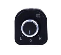 yhyttr Perilla de ajuste del espejo lateral, Compatible for Jetta MK5 Golf MK5 MK6 Rabbit Eos Passat B6 3C Tiguan Interruptor de perilla de ajuste del espejo del vehículo(B)