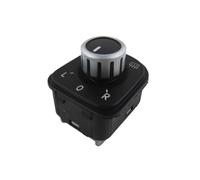 yhyttr Perilla de ajuste del espejo retrovisor, Compatible for VW, Passat B6, Jetta, Golf GTI, MK5 y MK6. Interruptor de perilla de ajuste del espejo del ve