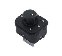 yhyttr Perilla de ajuste del interruptor del espejo retrovisor lateral, Compatible for VW, Compatible for Jetta 5, Golf MK5, Passat B6, CC, Tiguan Interruptor de perilla de ajuste del espejo del vehíc