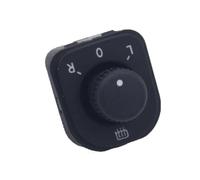 yhyttr Perilla de interruptor de espejo lateral, Compatible for VW, Compatible for Jetta 5, Golf MK5, Passat B6, CC, Tiguan Interruptor de perilla de ajuste del espejo del ve