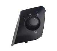 yhyttr Perilla de interruptor de espejo lateral, Compatible for VW, SEAT, Ibiza 2009-2015 Interruptor de perilla de ajuste del espejo del ve