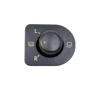 yhyttr Perilla de interruptor de espejo retrovisor eléctrico lateral, Compatible for VW, Passat, Bora, Jetta MK4, Golf 1998-2006 Interruptor de perilla de ajuste del espejo del ve
