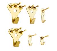 YHYZ Ganchos para cuadros resistentes, kit para colgar cuadros: perchas (100, 75, 50, 30, 20, 10 libras) + clavos, reloj colgante, pintura de espejo de fotos, para placas de yeso, madera, paredes