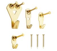 YHYZ Ganchos para cuadros resistentes, kit para colgar cuadros: perchas (50, 30, 20, 10 libras) + clavos pequeños, reloj colgante, pintura de espejo de fotos, para placas de yeso, madera, paredes