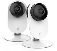 YI Pro(2-Pack) Cámara Interior de Vigilancia Resolución 2K QHD, Cámara IP WiFi 2.4GHz, Detección IA de Movimiento Humano y Control Remoto,Visión Nocturna,Cámara Compatible Alexa & Google Assistant