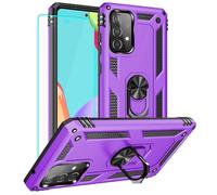 Yiakeng Funda Samsung A52s 5G, Funda Samsung Galaxy A52s 5G, Silicona Armor Case con Kickstand para Funda Galaxy A52s 5G (Púrpura)