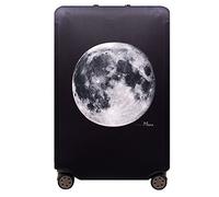 YianBestja Bestja Elástico Funda Protectora de Maleta Luggage Protective Cover, Lavabile Viaje Equipaje Cubierta Carretilla Caso Protectora Cubierta Cabe 18-32 Pulgadas Equipaje (Luna, L)