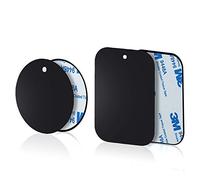 YIANERM 4 Paquetes de Placa de Metal Delgada para Soporte magnético para teléfono de Coche (2 Redondo y 2 rectangulares)