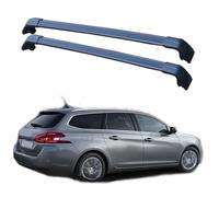 YIANKWY Baca de Coche Coche Barras de Techo para Peugeot 308 SW 2007 2008 2009 2010 2011 2012 2013 2014 2015 2016 2017 2018 2019 Portaequipajes Barras Transversales Aluminio (2 Piezas),B