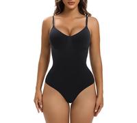YIANNA Body Reductor Mujer Abdomen Moldeador Tanga Shapewear Bodysuit Shaper Posparto Faja Reductora Invisible Moldeadora Negro XXS - S 5213