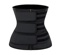 YIANNA - Corsé de Entrenamiento para Mujer, látex, Debajo del Busto, Doble cinturón de Entrenamiento, Faja Deportiva, XXXL
