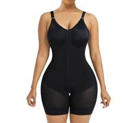 YIANNA Faja Colombiana Reductora Mujer Body Reductor Abdomen Postparto Moldeador Fajas Reductoras Shapewear Postquirurgica Pantalon Negro XS 7283
