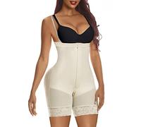 YIANNA Faja Reductora Mujer Abdomen Body Reductor Invisible Fajas Colombianas Postparto Shapewear Moldeadora Corset Colombiana para Vestido Beige 2XL 7257