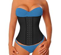 YIANNA Faja Reductora Mujer Largo Torso Waist Trainer Corset Reductor Fajas Colombianas Moldeadoras Lumbar Latex Negro L 110688