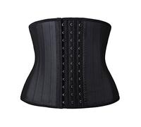YIANNA Faja Reductora Mujer Torso Corto Waist Trainer Corset Colombianas Fajas Reductoras Abdomen Postparto Corsé Reductor Negro, 110299 Size 3XL