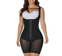 YIANNA Fajas Colombianas Reductoras Mujer Abdomen Reductor Body Moldeador Invisible Adelgazante Shapewear Bodysuit Negro XL 7289