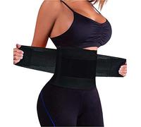 YIANNA Mujer Faja Reductora Abdominal Lumbar Fajas Reductoras Abdomen Cintura Adjustable para Deporte Fitness Negro,8003 Size XL